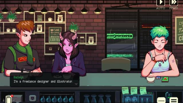 Coffee Talk Gameplay Screenshot