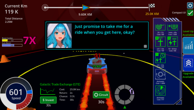 Progress Racer RPG Gameplay Screenshot