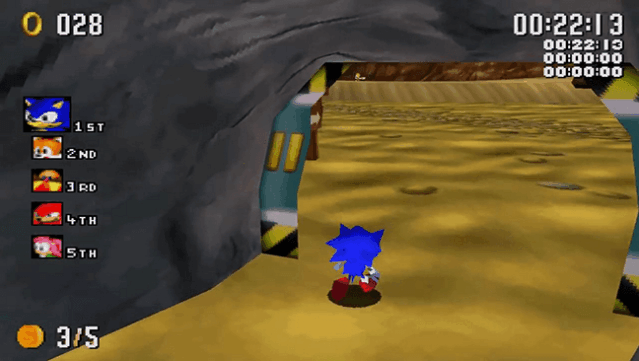 Sonic R Gameplay Screenshot